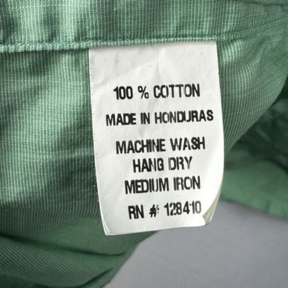 SID MASHBURN Mens Button Up Shirt Large Mint Green Long Sleeve Oxford - Picture 8 of 11